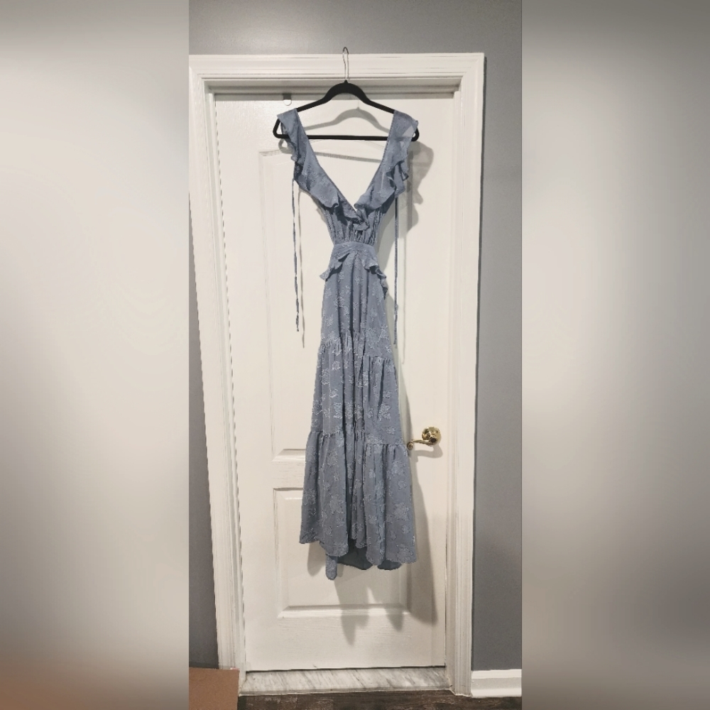 ASTR Baby Blue Cutout Dress Size XS